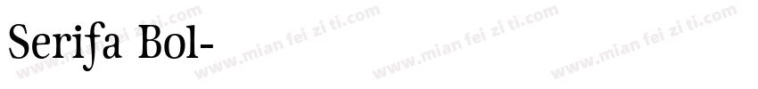 Serifa Bol字体转换